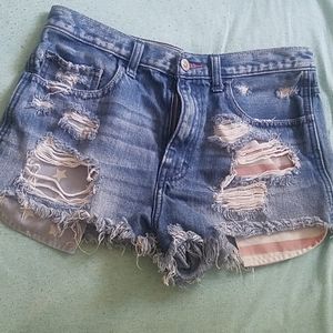 Cute ripped American flag Hollister shorts